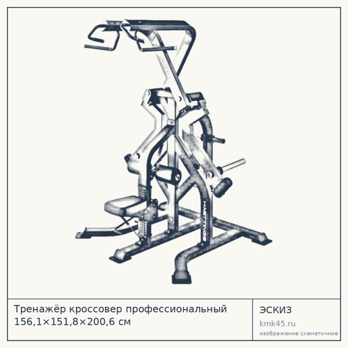 Тренажёр кроссовер профессиональный 156,1×151,8×200,6 см — от 206 000 ₽