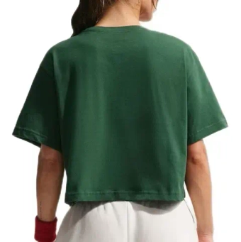 Женская теннисная футболка Nike Tennis Slam Crop - gorge green