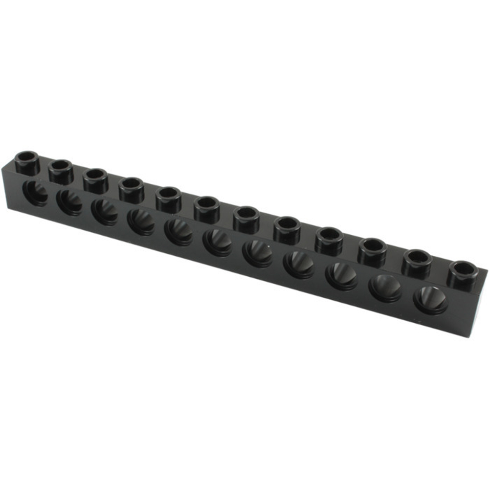 Lego Кирпич 1х12 R4,9 (черный) 389526