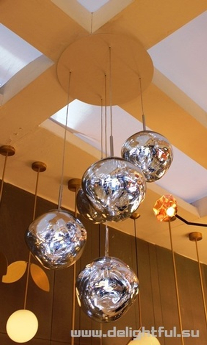 люстра Tom Dixon Melt 5 chrome