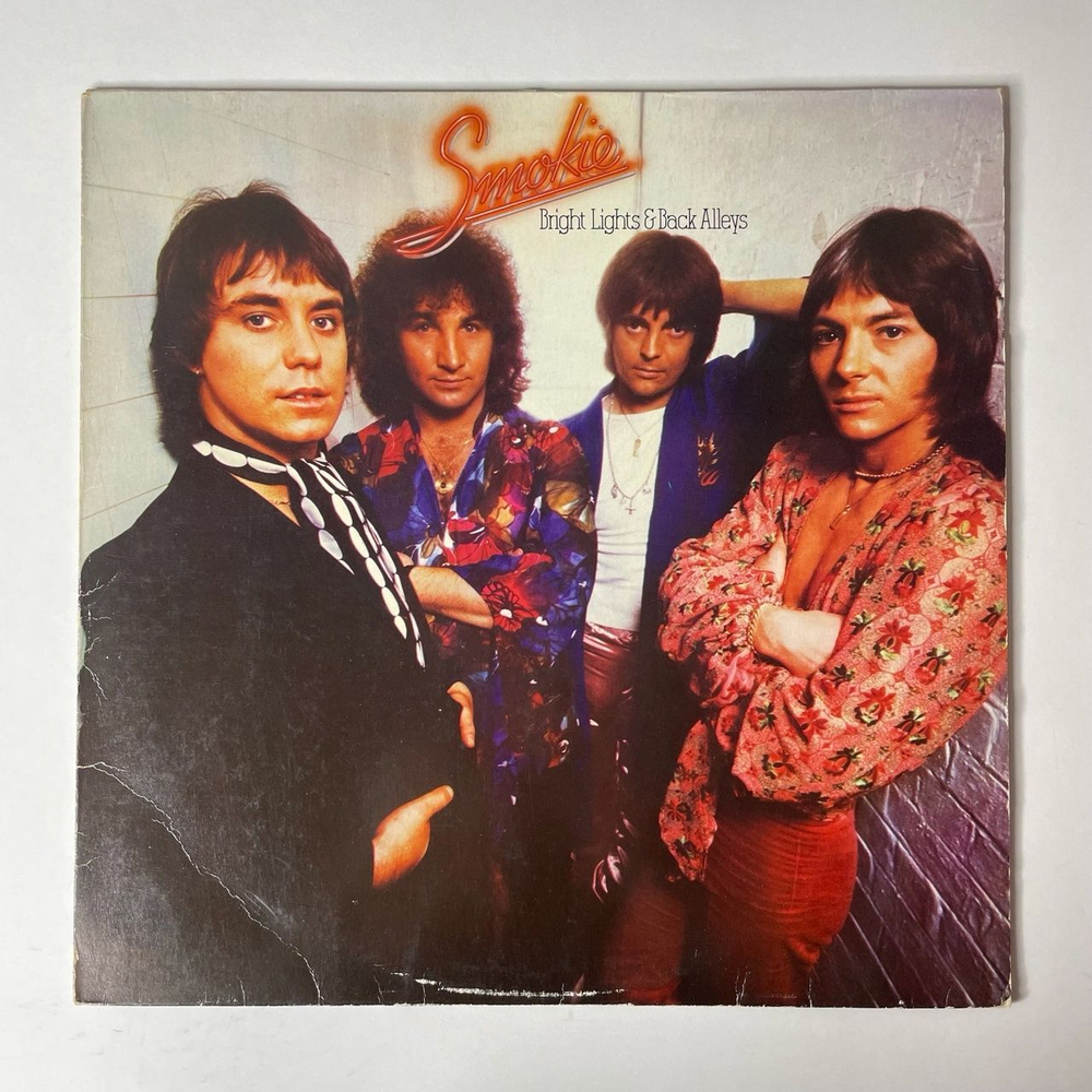 Винтажная виниловая пластинка LP Smokie Смоуки Bright Lights and Back Alleys (Germany 1977)