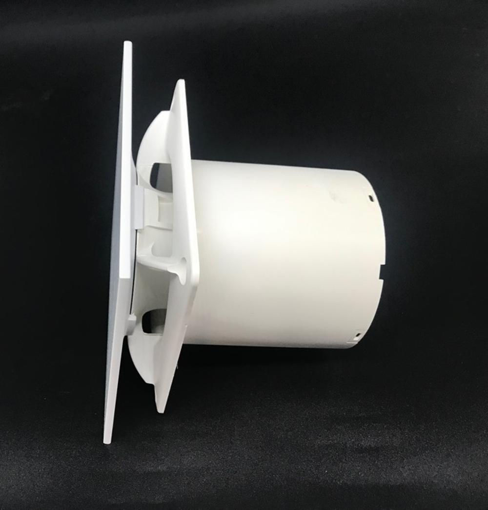 Накладной вентилятор Cata E 120 GT White Matte (таймер) с обратным клапаном
