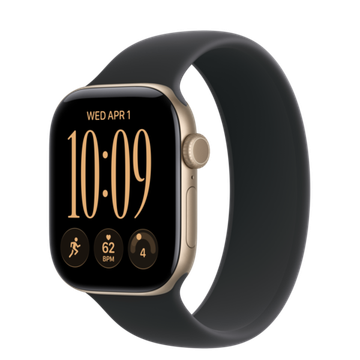 Умные часы Apple Watch Series 12 GPS + Cellular 42mm Lightgold Aluminum Case with Black Solo Loop 9