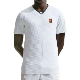 Мужская теннисная жилетка Nike Court Slam Sweater - white