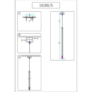 Подвесной светильник LED 5W 3100K 15105/S brass латунь Loren Newport