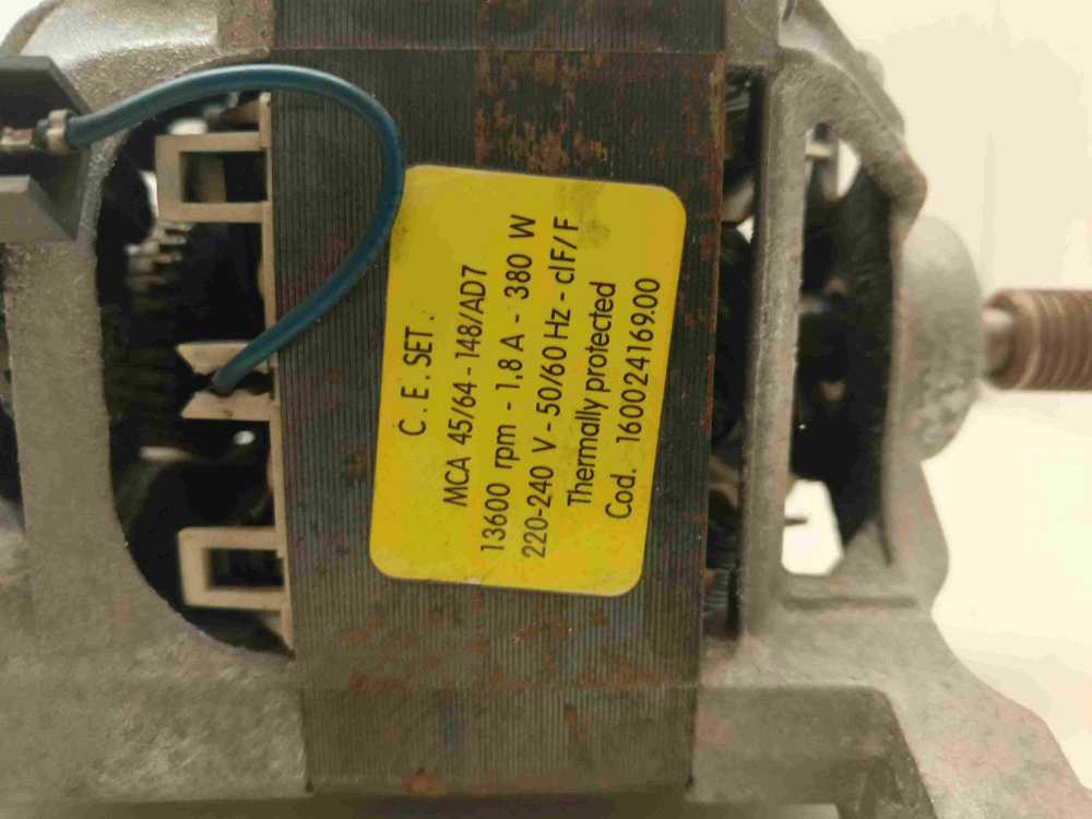 WMF7080 кт219 Двигатель 6 контактов для стиральной машины Hotpoint-Ariston WMF7080 б/у