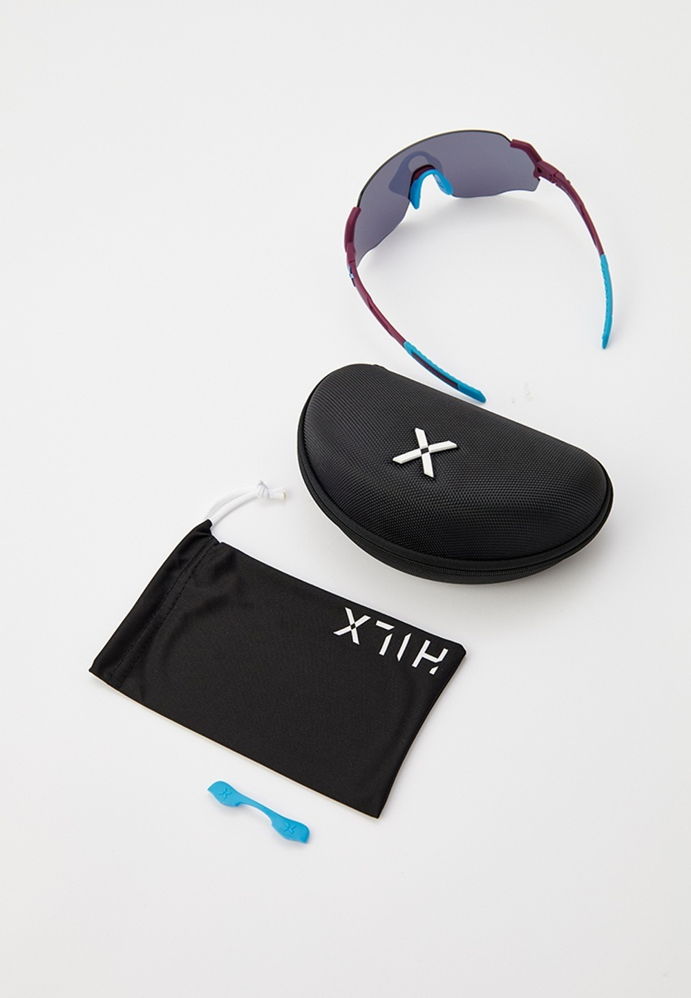 Спортивные очки HILX Savage (L) / Matt Purple Blue / Silver Lens
