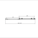 Душевой уголок Vincea Комо-Н (Como-N) VSR-4CN1013CGB, 1300*1000, черный, стекло тонированное