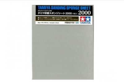 TAMIYA Наждачная бумага на поролоновой основе с зернистостью 2000