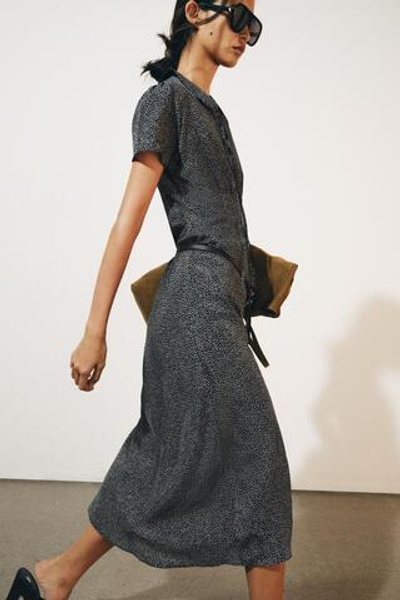 ПЛАТЬЕ МИДИ В ГОРОШЕК — ZW COLLECTION — ZARA