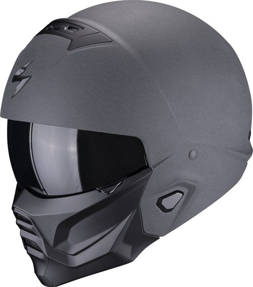 Купить Мотошлем Трансформер Scorpion EXO Combat II Graphite / Матовый / Серый
