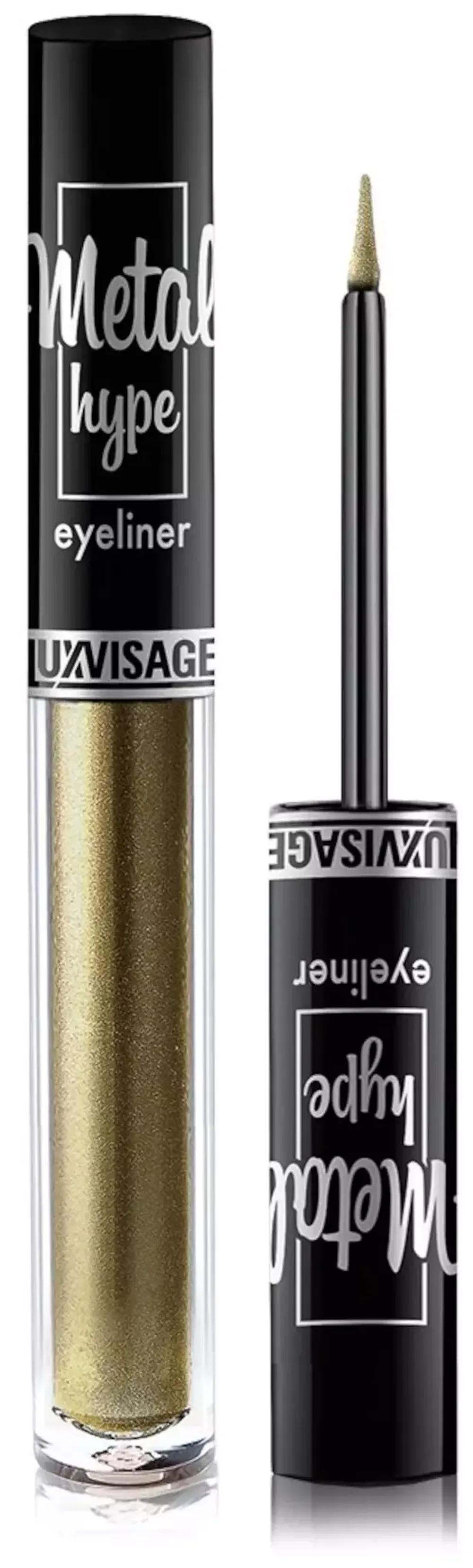 Сияющая цветная подводка для глаз LuxVisage Metal Hype Eyeliner - 05 Olive Sparks