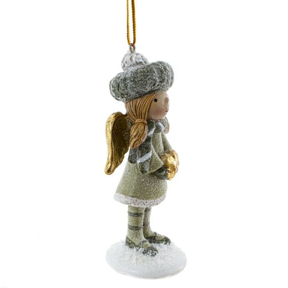 Фигурка декоративная подвесная "Ангел", L 4,5 W 4 H 11 см, 2в.