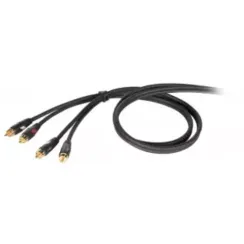 Die HARD DHG505LU18 - Проф. аудио кабель, стерео, 2х RCA -2х RCA, длина 1.8 м