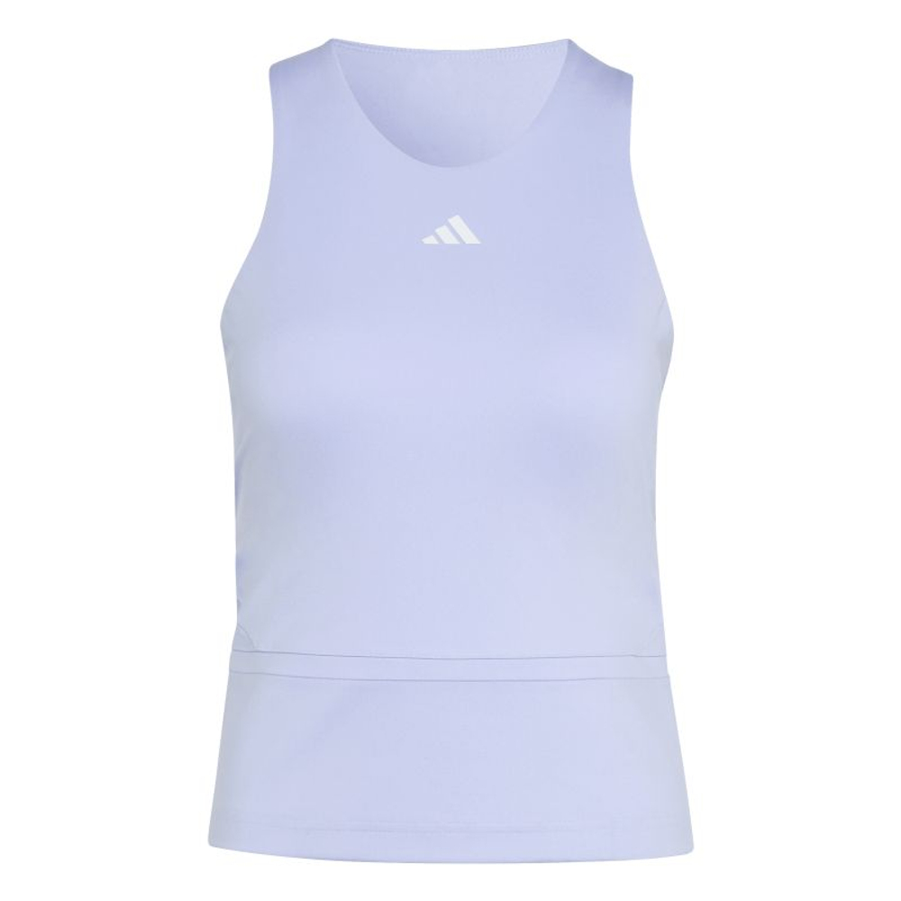 Женский теннисный топ Adidas Climacool Mid-Length Y-Tank — violet tone/white