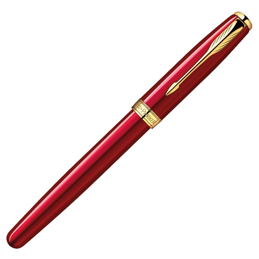 Перьевая ручка Parker Sonnet F539 ESSENTIAL LaqRed GT перо 18Ct F (1859476)