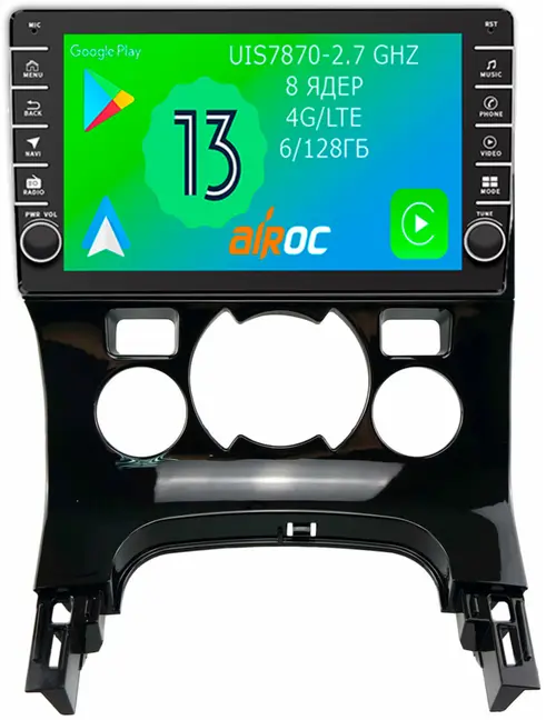 Магнитола для Peugeot 3008 2010-2017 - Airoc AB-2905 (кнопки и крутилки), Android 13, Быстрая, SIM-слот, CarPlay