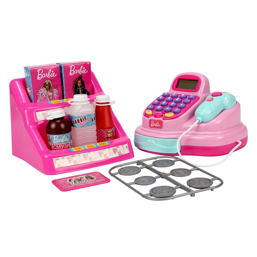 Касса Barbie свет/звук, 34*16,5*17см коробка (Играем вместе)