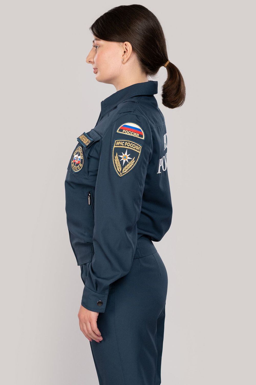 Костюм летний женский МЧС (Патруль-240, серо-синий)