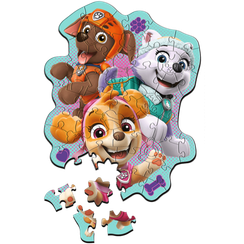 Pazl \ Puzzle \ Пазлы Puzzles - "50 Wooden Contour Puzzle" - A cheerful group of pupies / Viacom PAW Patrol