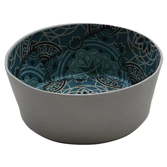 Салатник 3000 мл 24,2*9,8 см круглый Damask Blue пластик меламин P.L. Proff Cuisine