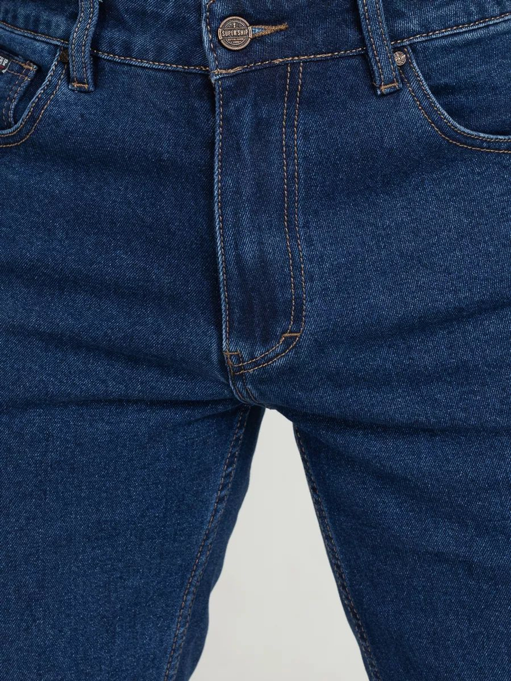 Джинсы SUPER SHIP Denim Classic,мужские,прямые классические,синие размер- (58-60) -40/34
