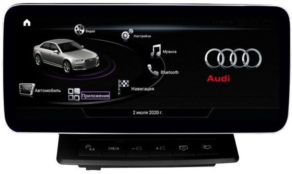 Магнитола для Audi Q7 2005-2009 (MMI-2G) - Parafar PF79492G монитор 10" на Android 11, Быстрая, SIM-слот