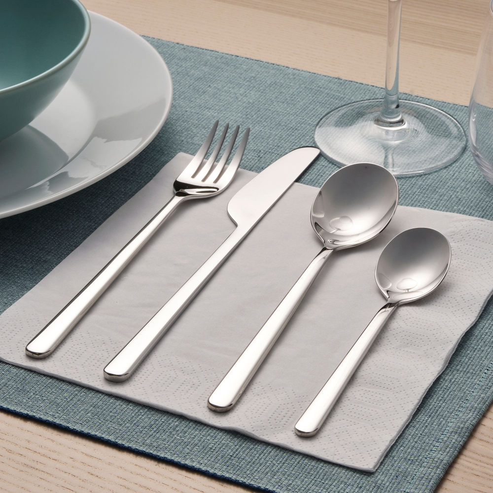 Набор столовых приборов на 6 персон IKEA LOFTESRIK, Нержавеющая сталь, 24 шт