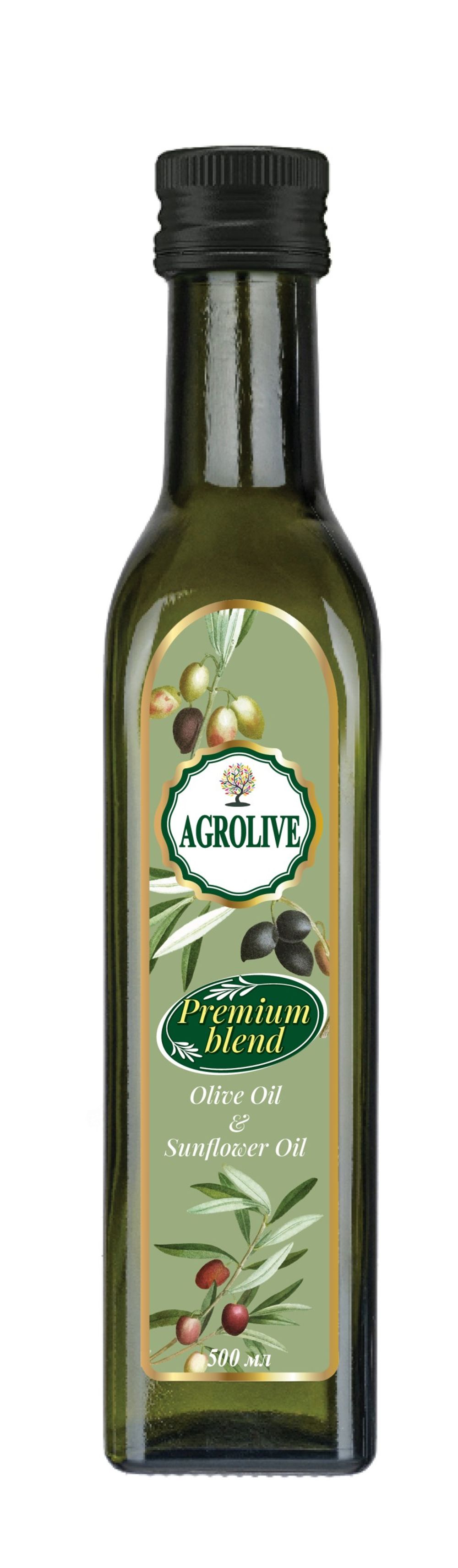 Масло "Agrolive" оливковое с доб. подсол. масла 500мл