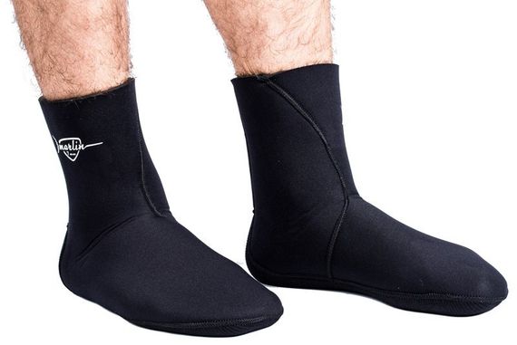 Носки Marlin Anatomic Duratex 5 мм Черные