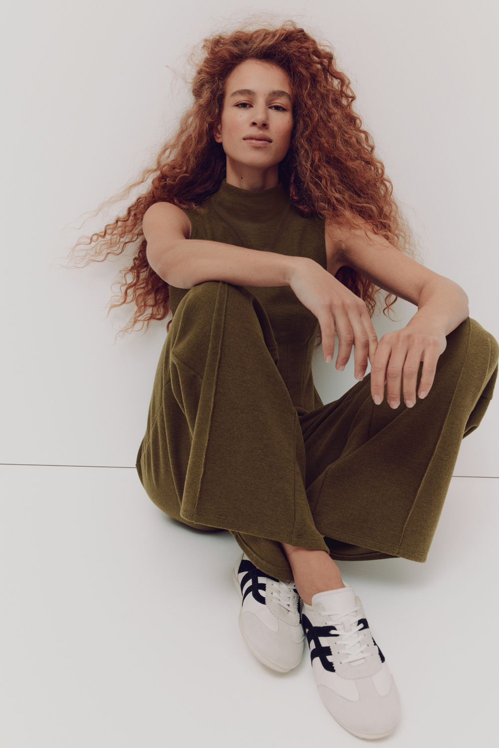Комплект из топа и брюк в мелкую резинку - H&M