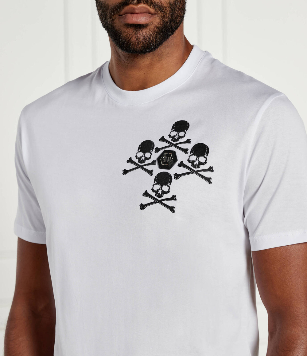 Футболка Skull&Bones Philipp Plein - белый(MTK7786 PJY002N)