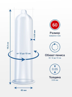 Презервативы MY.SIZE размер 60 3 шт