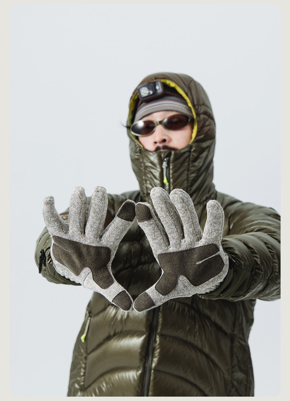 Перчатки Nothomme BlueMonte Fleece хаки