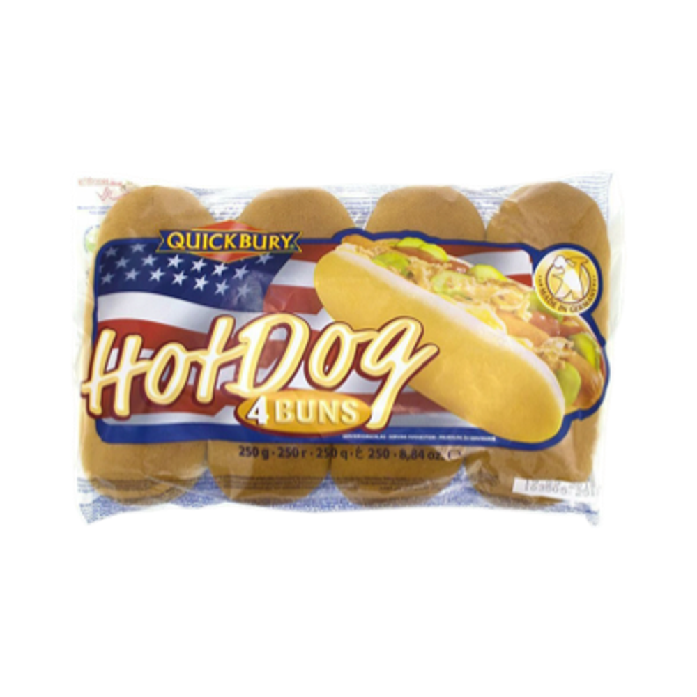Булочка QUICKBURY для Хот-Дога Hot Dog 250г, шт