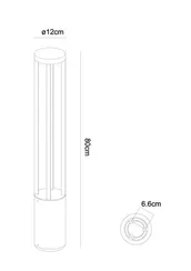 Наземный светильник Carcassa A4668PA-1BK Arte Lamp
