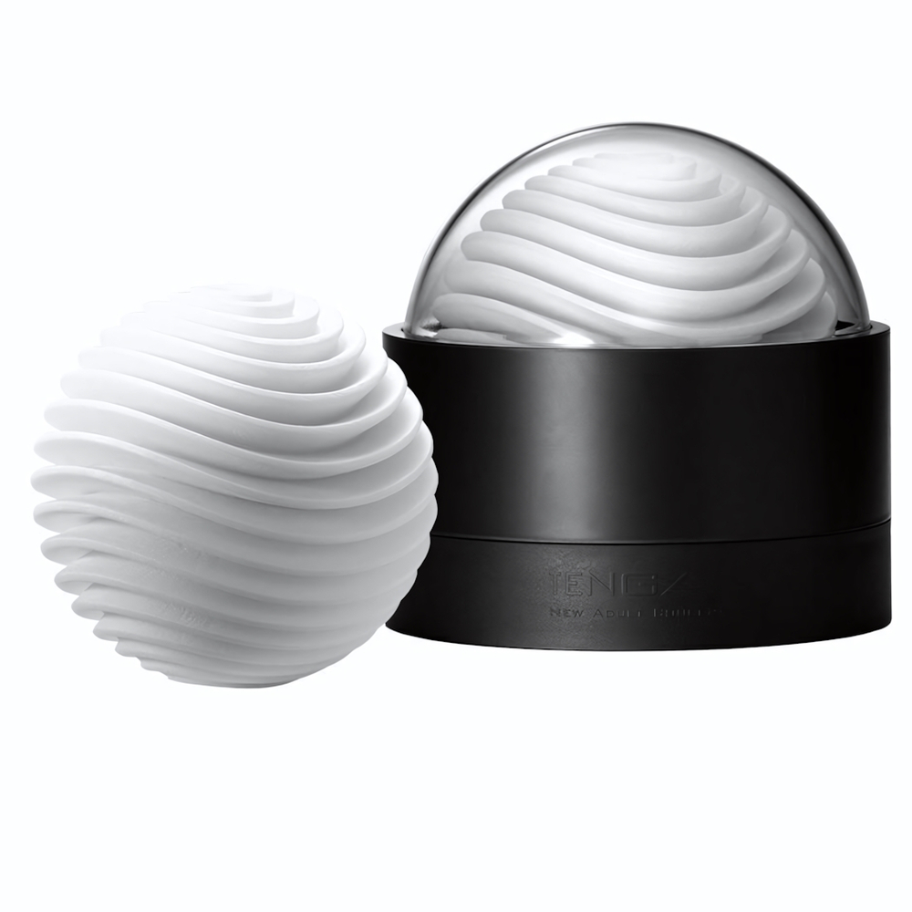 Белый мастурбатор Tenga Geo Aqua (Цвет: белый)