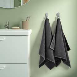 IKEA VÅGSJÖN  (ИКЕА ВОГШЁН)  -  Полотенце для рук - тёмно-серый 50x100 см