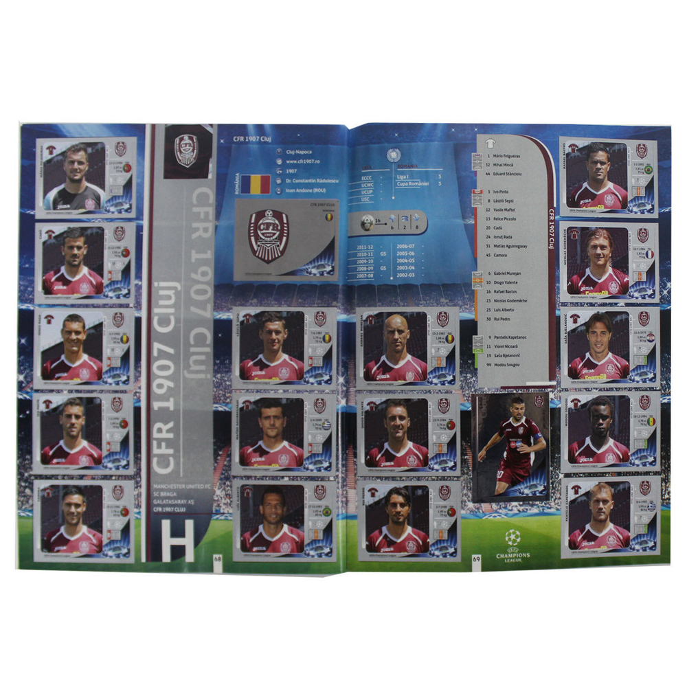 Полностью заполненный альбом наклеек. PANINI Лига Чемпионов УЕФА 2012-2013. Футбол