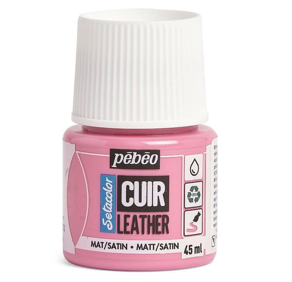Краска по коже Setacolor 45 мл, 295608 Розовый конфетный, Pebeo, 295608