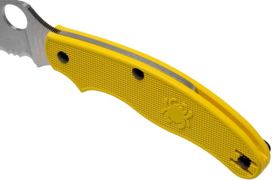 Складной нож Spyderco UK Penknife Salt 94SYL c клинком из стали LC200N Rustproof Steel, рукоять FRN