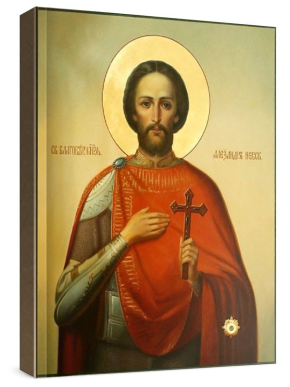 Александр Невский (рукописная икона)