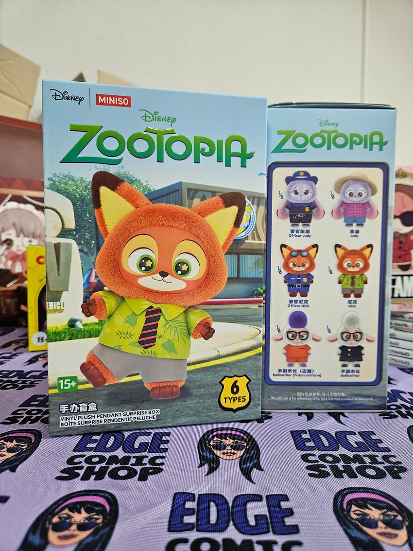 MINISO Disney Zootopia Vinyl Plush Pendant