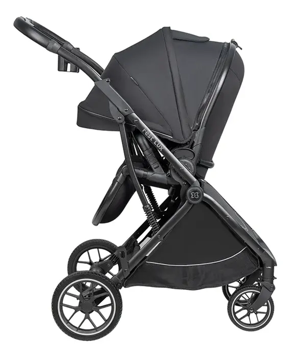 Коляска детская прогулочная Farfello Fest Lux (Угольно-черный / Carbon black FL-12 черная рама)