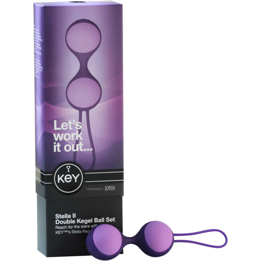 Комплект взаимозаменяемых шариков Stella ll Double Kegel Ball Set (Цвет: изумрудный)