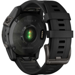 Умные часы Garmin Fenix 7 Sapphire Solar Титан DLC Carbon Grey с черным ремешком 47 мм