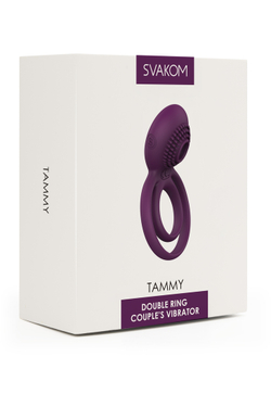 Svakom Tammy - эрекционное виброкольцо с подхватом мошонки
