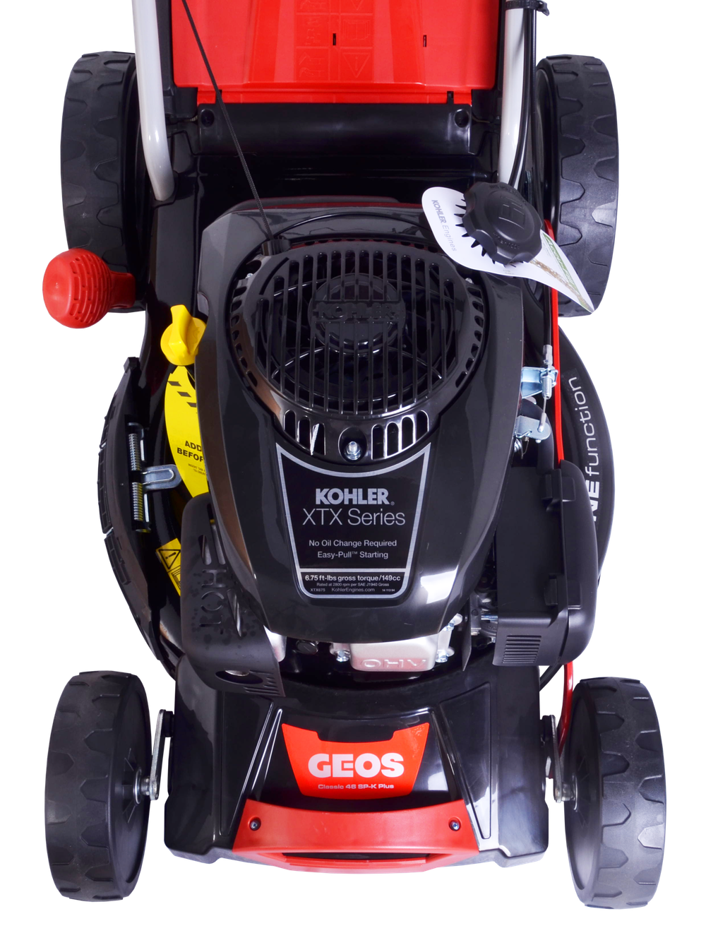 Газонокосилка бензо GEOS Classic 46 SP-K Plus самох. (дв. KOHLER, 2,4кВт, 46см, мульч, 65л)