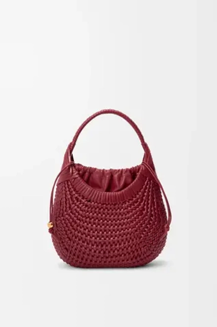 Loewe Сумка-хобо Diamond из телячьей кожи, вишневый