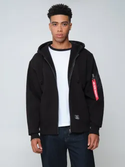 Толстовка мужская ALPHA INDUSTRIES UTILITY POCKET FULL ZIP RELAXED FIT SWEATSHIRT